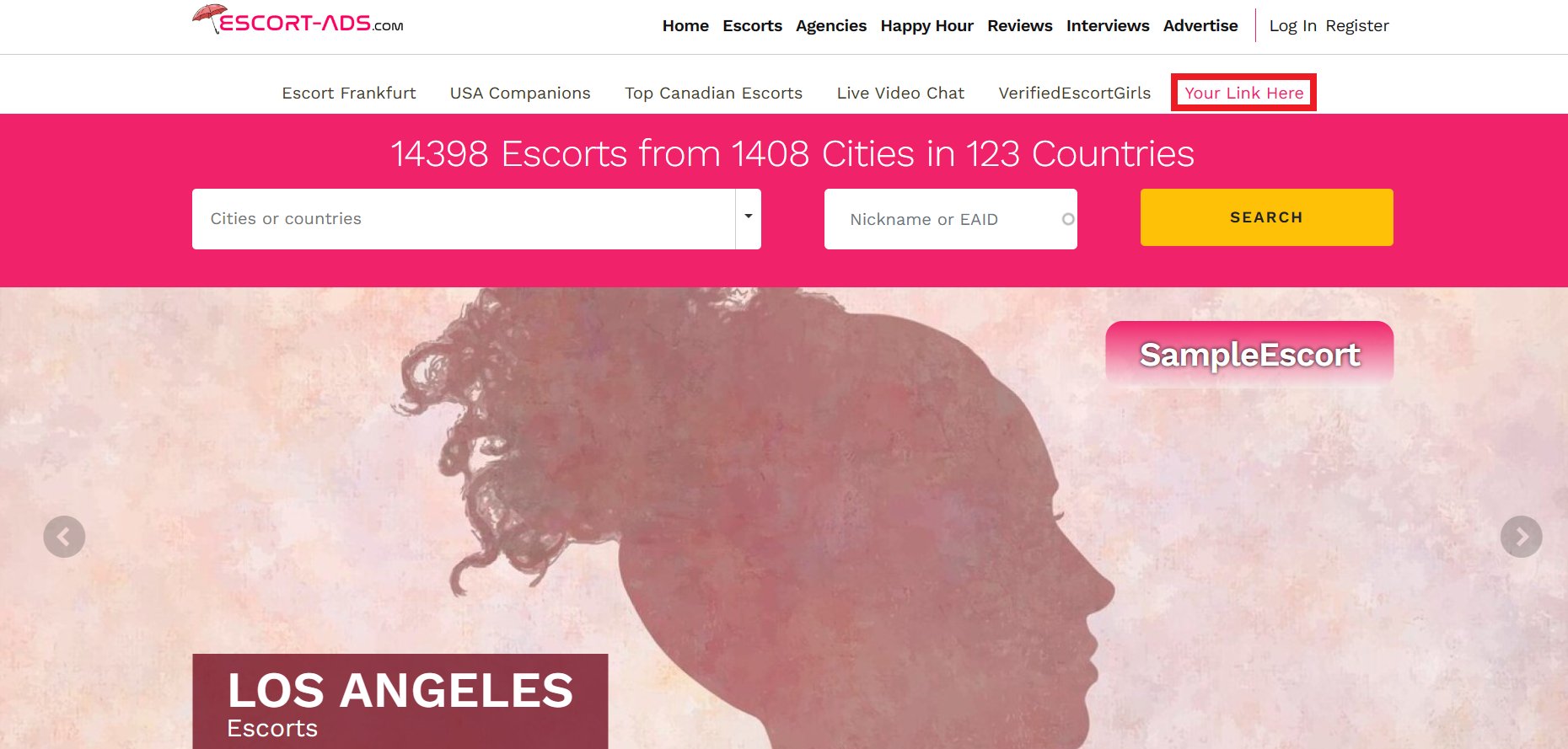 Text Links on Escort-Ads.com - illustration